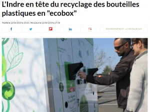 Article Presse La Nouvelle République Ecobox Recyclage